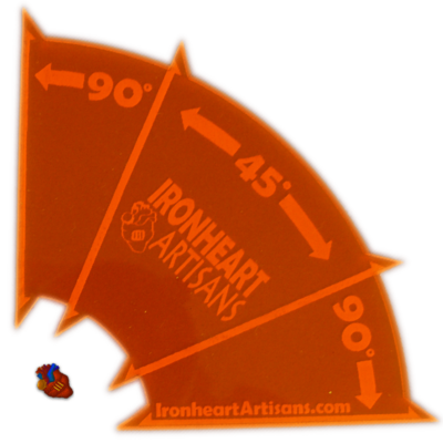90 & 45 Degree Arc Template