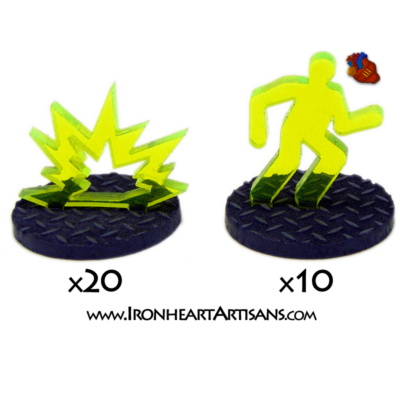 3D Weird War Suppression and Reaction Token Set(30)