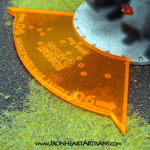 80mm Base Fire Arc Template - Image 3
