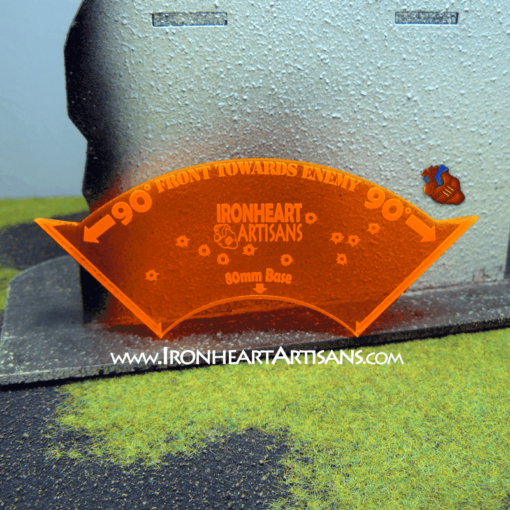 80mm Base Fire Arc Template - Image 2