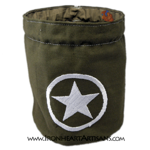 US Army Green Star in Circle Dice Bag - Image 2