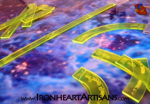 Space War Movement Template Set (14) replacement x-wing acrylic templates - Image 2