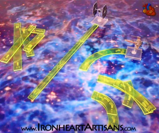 Space War Movement Template Set (14) replacement x-wing acrylic templates - Image 3