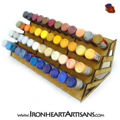 Inverted 48 Dropper Bottle Paint Rack