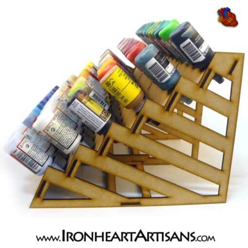 Inverted 72 Dropper Bottle Paint Rack - Ironheart Artisans
