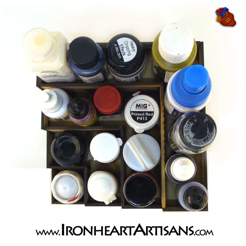 4 Tier Stepped Paint Rack - Ironheart Artisans