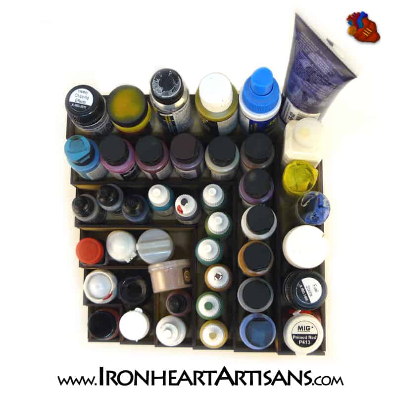 4 Tier Stepped Paint Rack - Ironheart Artisans