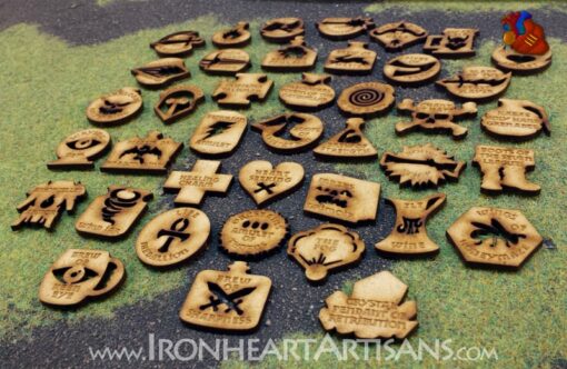 Kings of War Magic Item MDF Token Set