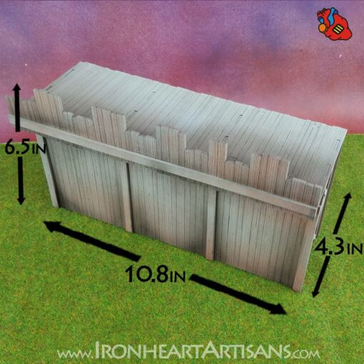 Modular Fort Long Wall for Kings of War