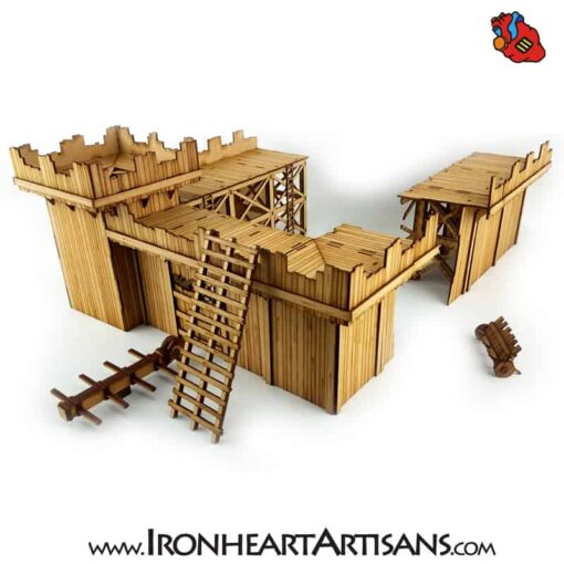 Wooden Siege Mantel 28mm Scale Terrain - Image 5