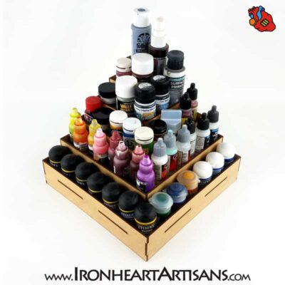 6 Tier Stepped Outside Corner Paint Rack