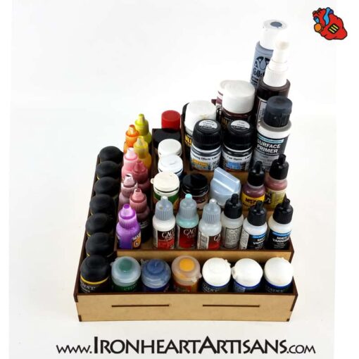 6 Tier Stepped Outside Corner Paint Rack - Image 3