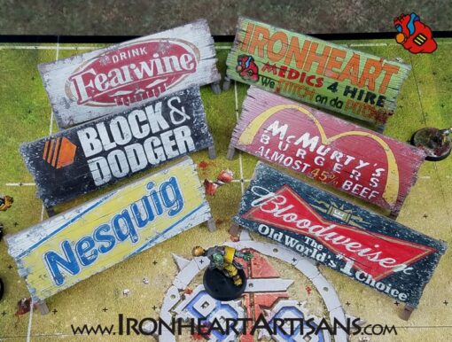 Blood Bowl Sideline Sponsor Boards