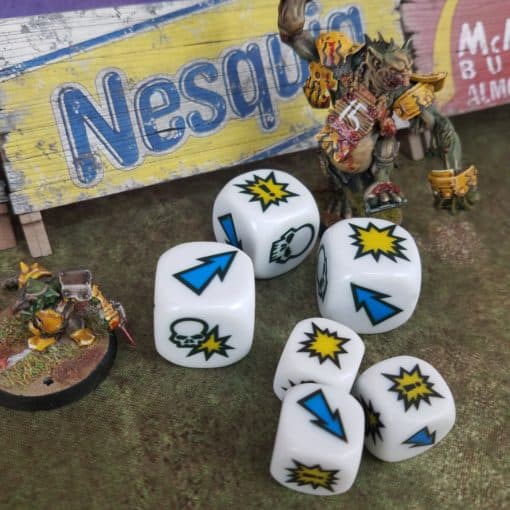 22mm Blood Bowl 2 Block Dice