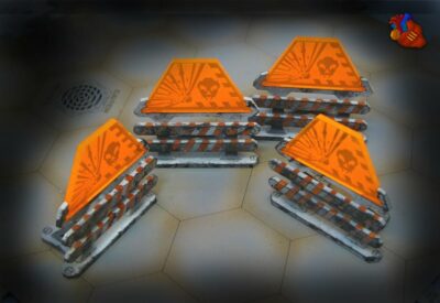 Blasting Zone Barricades 28mm Scale Terrain