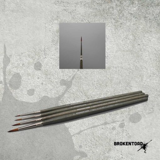 BrokenToad Fugazi Series MK3 Brush – No 000 (Synthetic Hair)