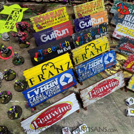 Blood Bowl Preprinted Sponsor Boards Set of 12 - Image 2